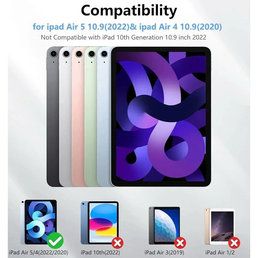 Temdan Designed for iPad Air 5th Generation Case 2022/ iPad Air…